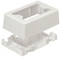 5ZWZ3 Raceway Box, 1 Gang, Off White