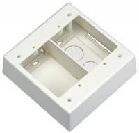 5ZWZ8 Raceway Box, 2 Gang, Divided, White