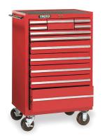 1ZMN2 Rolling Tool Cabinet, 27 Wx42 H, 12 Drawer