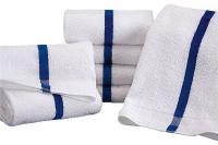 11W250 Pool Towel, w/Blue Stripe, 20x40, PK 12