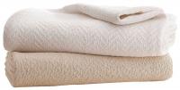 5ZXX7 Blanket, King, 108x90 In., Natural, PK2