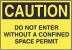 5GH86 - Caution Sign, 7 x 10In, BK/YEL, ENG, Text Подробнее...