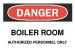 5GJ01 - Danger Sign, 7 x 10In, R and BK/WHT, ENG Подробнее...