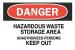 5GJ24 - Danger Sign, 7 x 10In, R and BK/WHT, ENG Подробнее...