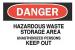 5GJ25 - Danger Sign, 10 x 14In, R and BK/WHT, ENG Подробнее...