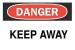 5GJ29 - Danger Sign, 7 x 10In, R and BK/WHT, ENG Подробнее...