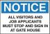 5GJ59 - Security Sign, 10 x 14In, BK and BL/WHT Подробнее...