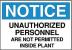 5GJ93 - Notice Sign, 10 x 14In, BL and BK/WHT, ENG Подробнее...