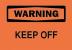 5GK17 - Warning Sign, 10 x 14In, BK/ORN, Keep Off Подробнее...