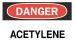 5GL03 - Danger Sign, 7 x 10In, R and BK/WHT, ACET Подробнее...