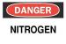 5GL38 - Danger Sign, 7 x 10In, R and BK/WHT, ENG Подробнее...