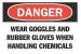 5GL56 - Danger Sign, 10 x 14In, R and BK/WHT, ENG Подробнее...