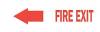 5GM53 - Fire Exit Sign, 7 x 10In, R/WHT, Fire Exit Подробнее...