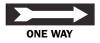 5GM59 - Directional Sign, 10 x 14In, BK/WHT, OW, ENG Подробнее...