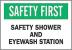 5GP38 - Safety Shower Sign, 7 x 10In, ENG, Text Подробнее...