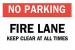 5GP69 - Fire Lane Sign, 10 x 14In, BK and R/WHT Подробнее...