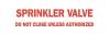 5GP72 - Fire Sprinkler Control Valve Sign, R/WHT Подробнее...