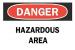 5GR31 - Danger Sign, 10 x 14In, R and BK/WHT, ENG Подробнее...