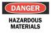 5GR32 - Danger Sign, 7 x 10In, R and BK/WHT, ENG Подробнее...