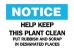 5GR73 - Notice Sign, 10 x 14In, BL and BK/WHT, ENG Подробнее...