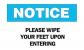 5GR86 - Notice Sign, 7 x 10In, BL and BK/WHT, ENG Подробнее...