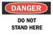 5GV55 - Danger Sign, 10 x 14In, R and BK/WHT, ENG Подробнее...