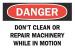 5GV66 - Danger Sign, 10 x 14In, R and BK/WHT, ENG Подробнее...