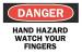 5GV77 - Danger Sign, 7 x 10In, R and BK/WHT, ENG Подробнее...