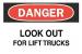 5GV95 - Danger Sign, 7 x 10In, R and BK/WHT, ENG Подробнее...