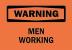 5GW84 - Warning Sign, 10 x 14In, BK/ORN, ENG, Text Подробнее...