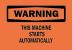 5GW86 - Warning Sign, 10 x 14In, BK/ORN, ENG, Text Подробнее...