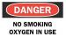 5GX30 - Danger No Smoking Sign, 7 x 10In, ENG, Text Подробнее...