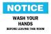 5GX89 - Notice Sign, 10 x 14In, BL and BK/WHT, ENG Подробнее...