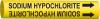 5GXW5 - Pipe Marker, Sodium Hypochlorite, Yellow Подробнее...