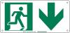 5KNA2 - Fire Exit Sign, 7 x 15In, GRN/WHT, SYM, SURF Подробнее...