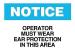 5N484 - Notice Sign, 10 x 14In, BL and BK/WHT, ENG Подробнее...