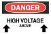 5N525 - Danger Sign, 10 x 14In, R and BK/WHT, ENG Подробнее...