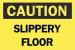 5N582 - Caution Sign, 7 x 10In, BK/YEL, Slippery FL Подробнее...