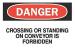 5N596 - Danger Sign, 7 x 10In, R and BK/WHT, ENG Подробнее...