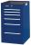 5RRG7 - Side Cabinet, 19 In, 6 Dr, Blue Подробнее...