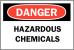 1M022 - Danger Sign, 10 x 14In, R and BK/WHT, ENG Подробнее...