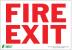 5VUP1 - Fire Exit Sign, 7 x 10In, R/WHT, Fire Exit Подробнее...