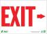 6UYP5 - Exit Sign, 10 x 14In, R/WHT, Recycled AL Подробнее...