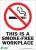 5VUU5 - No Smoking Sign, 14 x 10In, R and BK/WHT Подробнее...