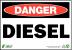 5VUW2 - Danger Sign, 7 x 10In, R and BK/WHT, DSL Подробнее...