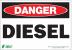 5VUW3 - Danger Sign, 7 x 10In, R and BK/WHT, DSL Подробнее...