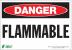 5VUY7 - Danger Sign, 7 x 10In, R and BK/WHT, FLMB Подробнее...