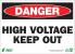 5VXC2 - Danger Sign, 10 x 14In, R and BK/WHT, ENG Подробнее...