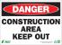 5VXF4 - Danger Sign, 10 x 14In, R and BK/WHT, ENG Подробнее...