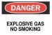 5X004 - Danger No Smoking Sign, 10 x 14In, ENG Подробнее...